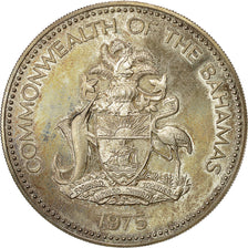 Coin, Bahamas, Elizabeth II, 10 Dollars, 1975, Franklin Mint, MS(60-62), KM 76a