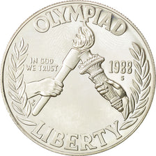 Coin, United States, Dollar, 1988 Olympics, MS(65-70), Silver, KM 222