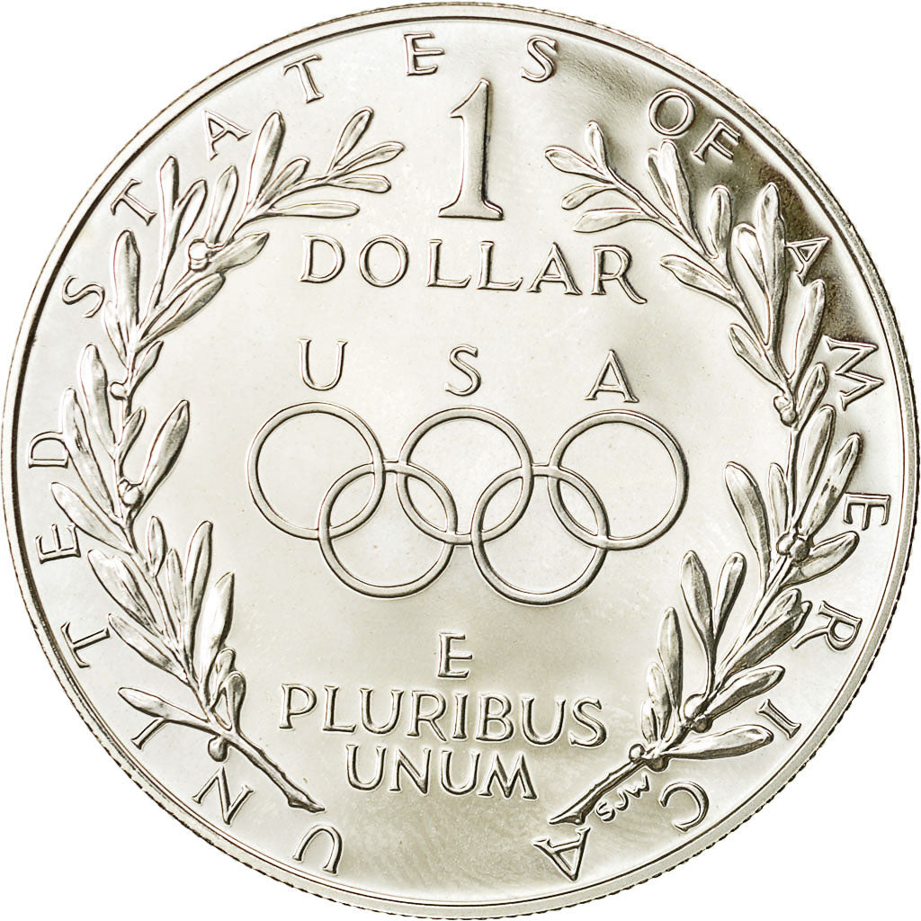 Coin, United States, Dollar, 1988 Olympics, MS(65-70), Silver, KM 222