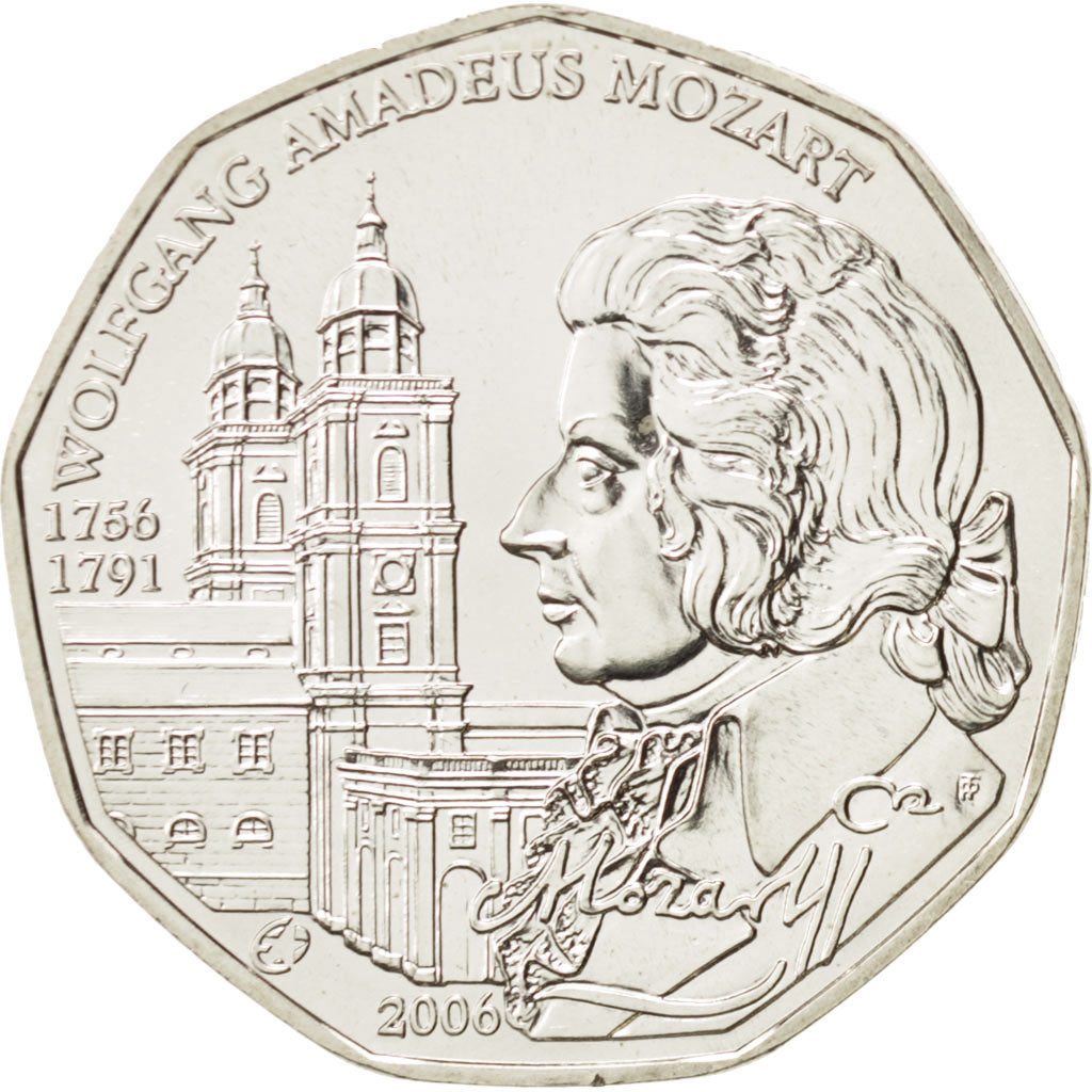 Austria, 5 Euro, 2006, Silver, Mozart, KM:3131