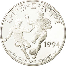 Coin, United States, Dollar, 1994 World Cup Soccer, MS(65-70), Silver, KM 247