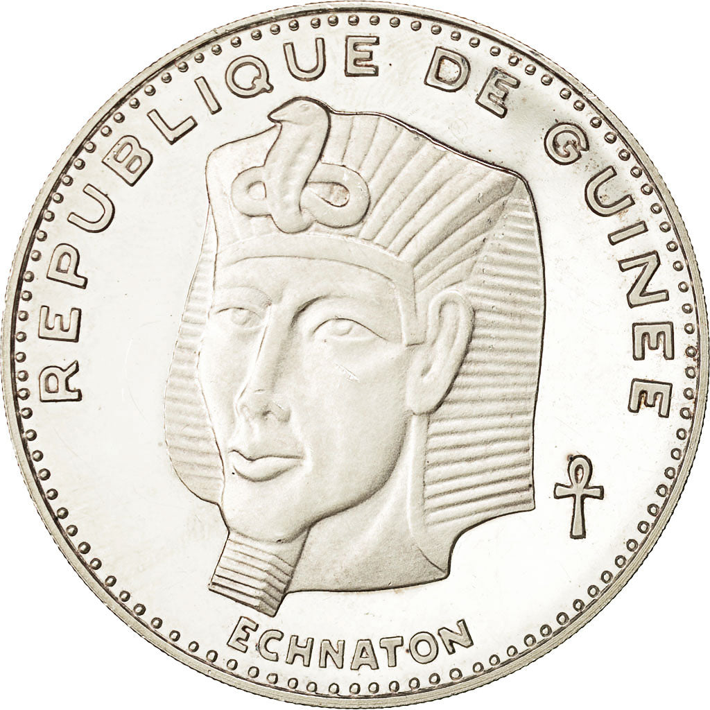 Moneda, Guinea, 500 Francs, 1970, SC, Plata, KM:22