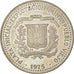 Coin, Dominican Republic, 10 Pesos, Taino Art, 1975, MS(63), Silver, KM 38