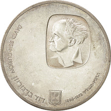 Moneda, Israel, 25 Lirot, 1974, Berne, EBC+, Plata, KM:79.2