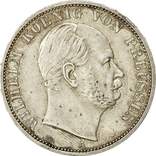 Moneta, Stati tedeschi, PRUSSIA, Wilhelm I, Thaler, 1867, Berlin, BB+, Argento
