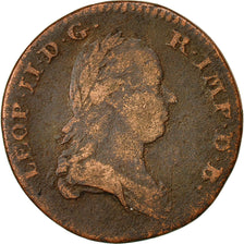 Coin, AUSTRIAN NETHERLANDS, Leopold II, Liard, Oord, 1791, Brussels, KM 52