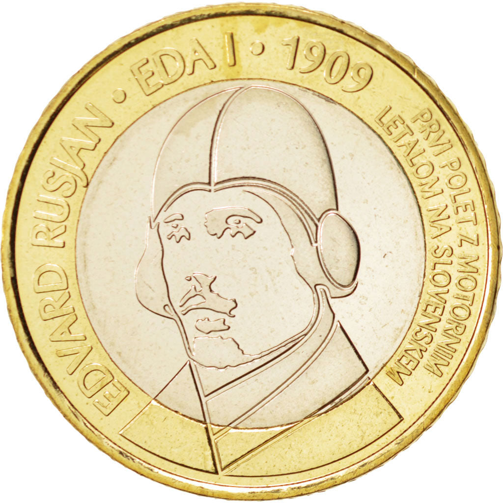 Slovenia, 3 Euro, 2009, MS(63), Bi-Metallic, KM:85