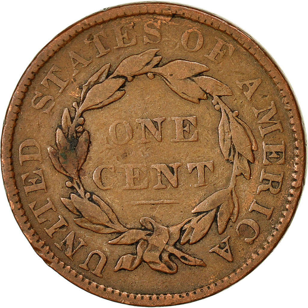 Coin, United States, Coronet Head Cent, 1837, Philadelphia, VF(20-25), KM 45