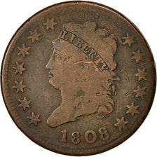 Coin, United States, Classic Head Cent, 1808, Philadelphia, F(12-15), KM 39