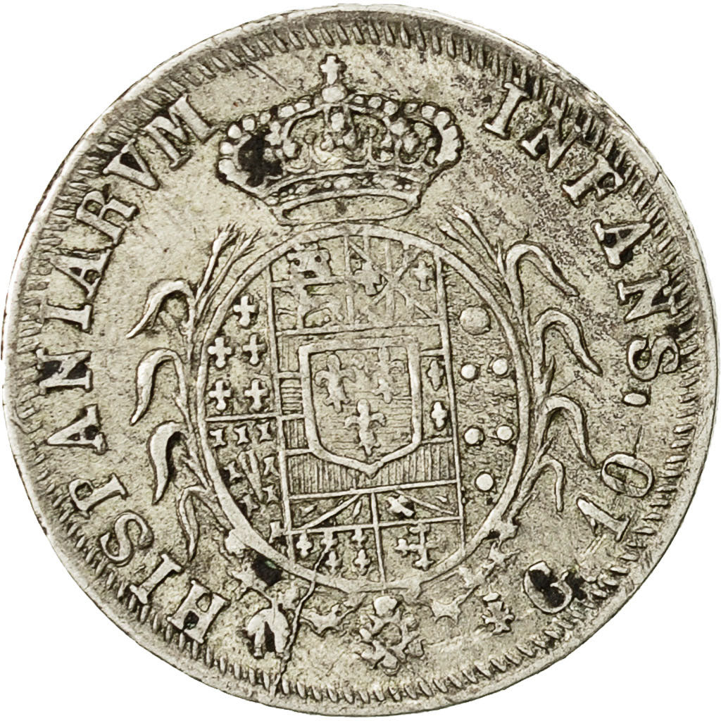 Coin, Italy, NAPLES, Ferdinando I, 10 Grana, 1818, EF(40-45), Silver, KM 282