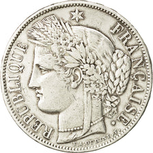 Coin, France, Cérès, 5 Francs, 1850, Paris, EF(40-45), Silver, KM 761.1