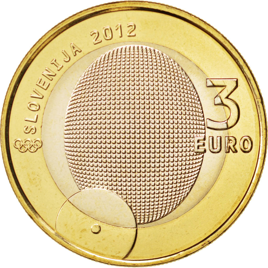 Slovenia, 3 Euro, 2012, MS(63), Bi-Metallic, KM:109