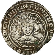 Monnaie, Angleterre, Edouard III, Gros, Londres, TB+, Argent, Spink 1567