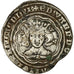 Monnaie, Angleterre, Edouard III, Gros, Londres, TB+, Argent, Spink 1567