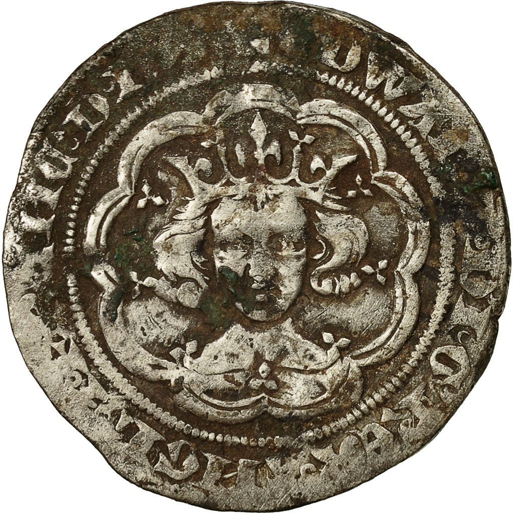 Coin, Great Britain, Edward III, Groat, London, VF(20-25), Silver, Spink 1567