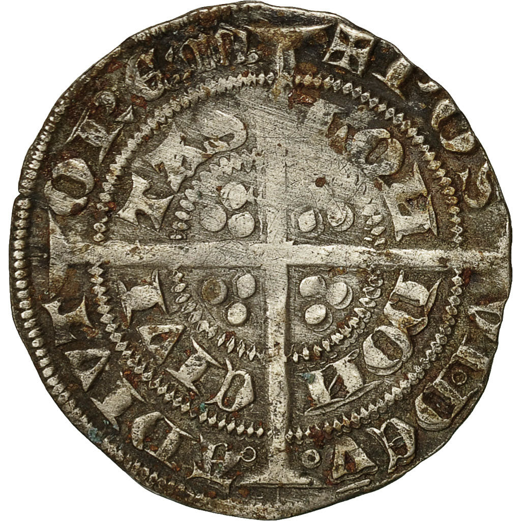 Coin, Great Britain, Edward III, Halfgroat, London,VF(30-35), Silver, Spink 1574