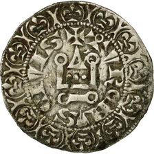 Coin, France, Philip III & Philip IV, Gros Tournois, 1305, VF(30-35), Silver