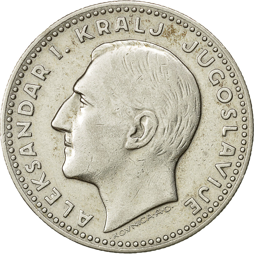 Coin, Yugoslavia, Alexander I, 20 Dinara, 1931, AU(55-58), Silver, KM 11