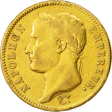 Moneda, Francia, Napoléon I, 40 Francs, 1811, Paris, MBC, Oro, KM:696.1