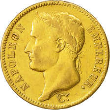 Monnaie, Premier Empire, 40 Francs Or Napoléon Ier, 1811 A, KM 696.1