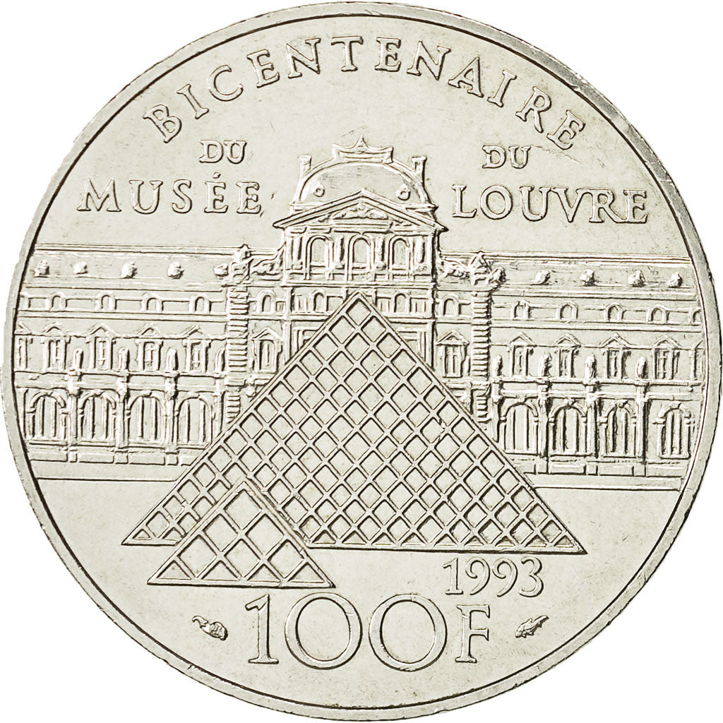 Coin, France, Liberté guidant le peuple, 100 Francs, 1993, MS(63), Silver