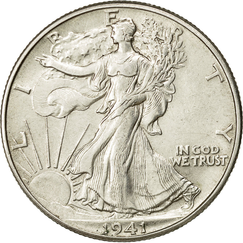 Monnaie, États-Unis, Walking Liberty Half Dollar, 1941, SUP+, KM 142