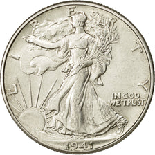 Monnaie, États-Unis, Walking Liberty Half Dollar, 1941, SUP+, KM 142