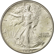 Münze, Vereinigte Staaten, Walking Liberty Half Dollar, Half Dollar, 1942, U.S.