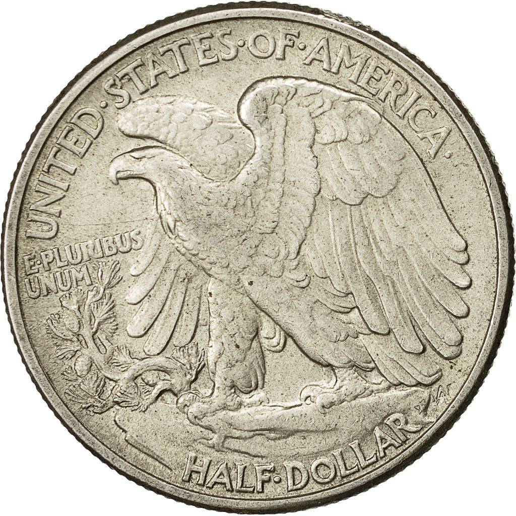 Coin, United States, Walking Liberty Half Dollar, 1945, AU(50-53), KM 142