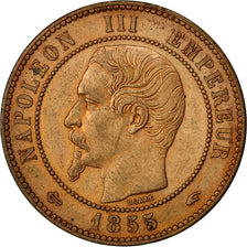 Moneta, Francia, Napoleon III, Napoléon III, 10 Centimes, 1855, Paris, SPL-