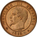 Moneta, Francia, Napoleon III, Napoléon III, 10 Centimes, 1855, Strasbourg
