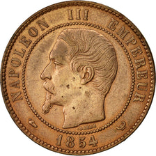 Coin, France, Napoleon III, 10 Centimes, 1854, Lille, AU(50-53), KM 771.7