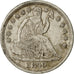 Coin, United States, Seated Liberty Half Dime, 1840 O, MS(60-62), KM 62.1