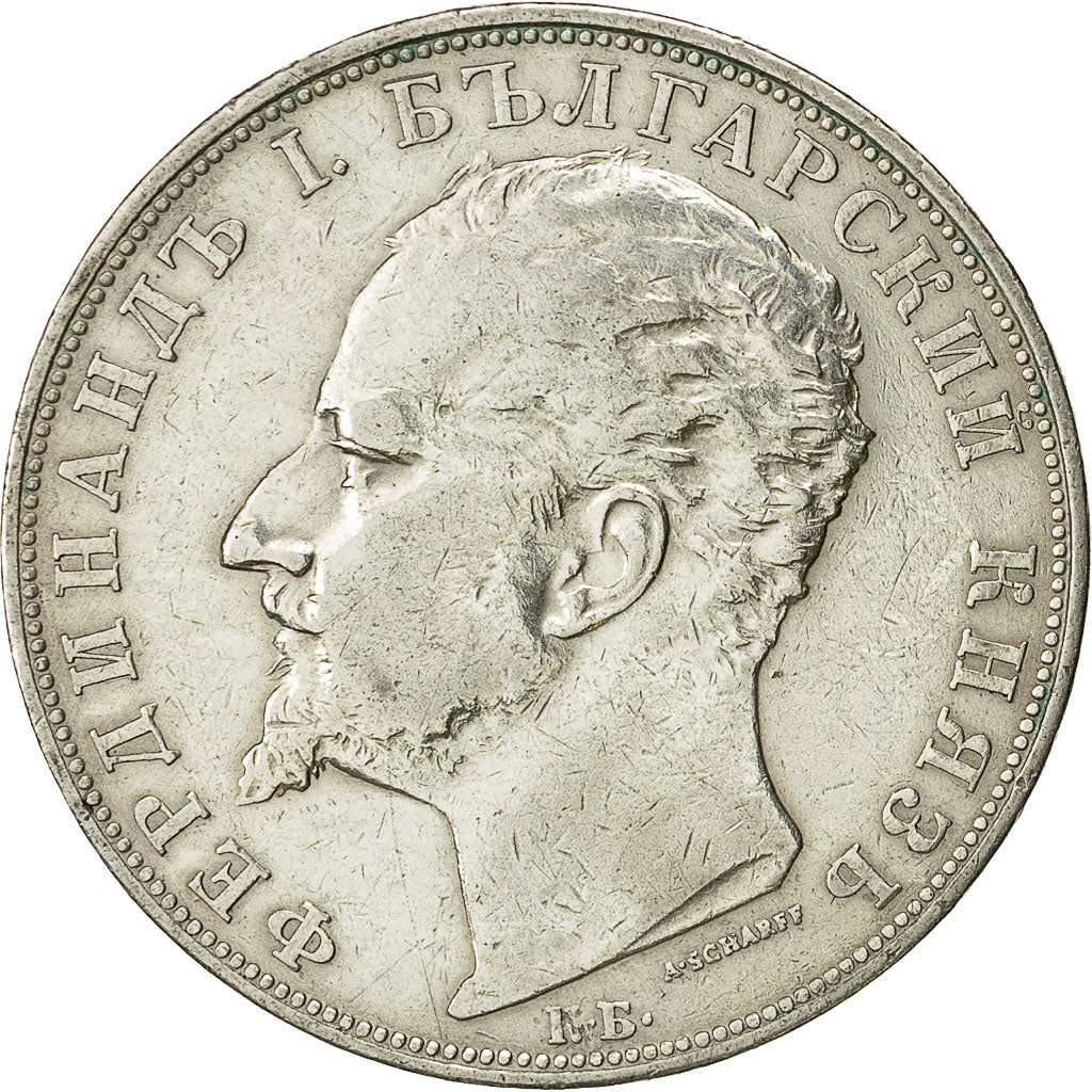 Coin, Bulgaria, Ferdinand I, 5 Leva, 1894, Kormoczbanya, EF(40-45), KM 18