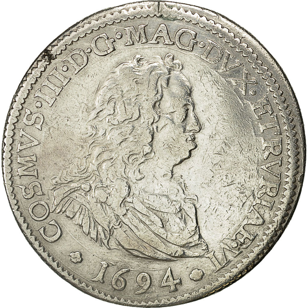 Coin, ITALIAN STATES, TUSCANY, Cosimo III, Piastre, 1694, Firenze, KM 4212