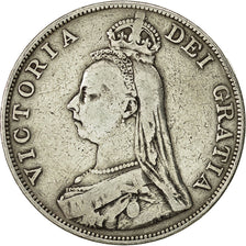 Coin, Great Britain, Victoria, Double Florin, 1889, VF(30-35), Silver, KM 763