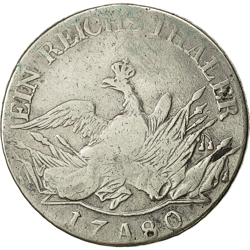 Coin, German States, PRUSSIA, Friedrich II, Thaler, 1780 A, VF(20-25), KM 332.1