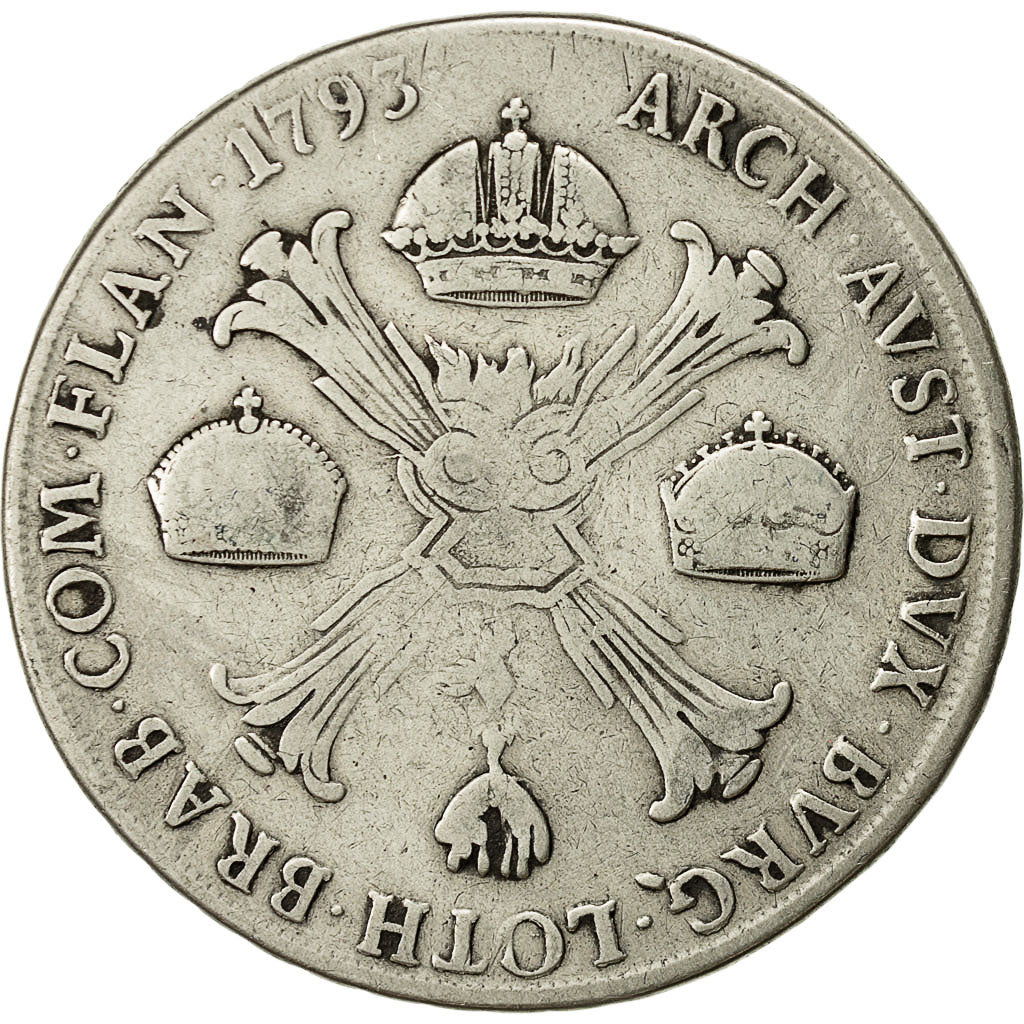 Münze, Italien Staaten, MILAN, Franz II, Crocione, Kronenthaler, 1793, Milan
