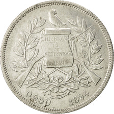 Coin, Guatemala, Republic, 1 Peso, 1894, AU(50-53), Silver, KM 210