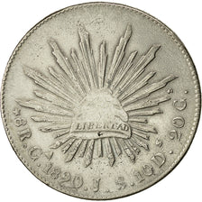 Moneda, México, 8 Reales, 1890, Guadalajara, BC+, Plata, KM:377.6