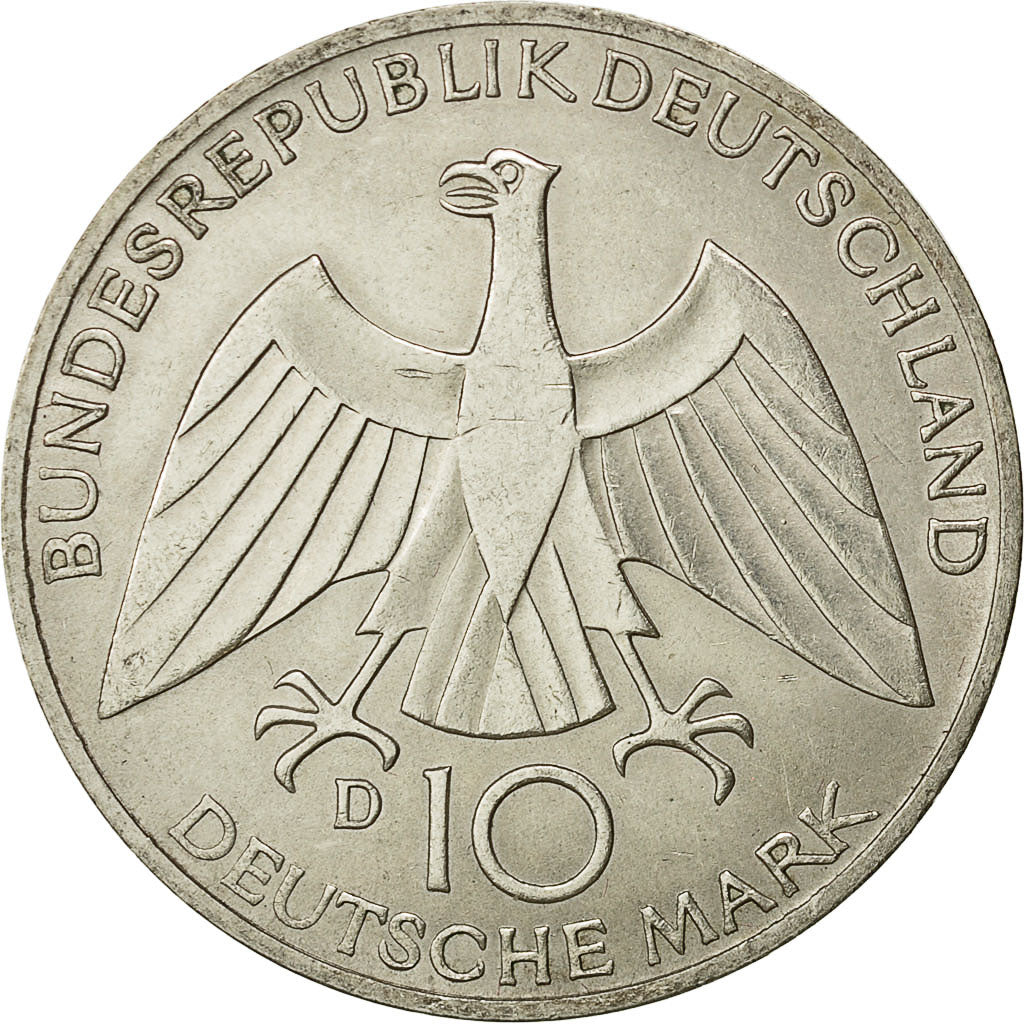 Monnaie, République fédérale allemande, 10 Mark, 1972, Munich, SUP+, Argent
