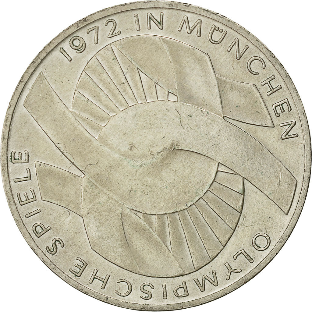Münze, Bundesrepublik Deutschland, 10 Mark, 1972, Munich, VZ, Silber, KM:131