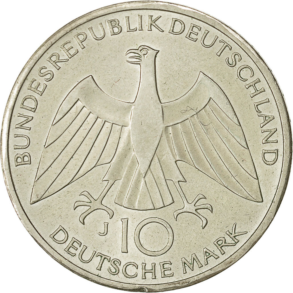 Coin, Germany, 10 Mark, Olympics, 1972, Hamburg, MS(60-62), Silver, KM 131