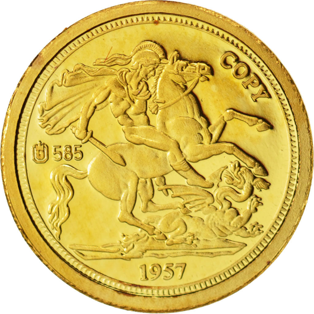 France, Medal, Elizabeth II 1957, History, 2007, Gold