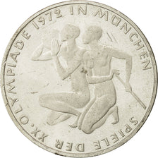 Coin, Germany, 10 Mark, Olympics, 1972, Stuttgart, MS(60-62), Silver, KM 132