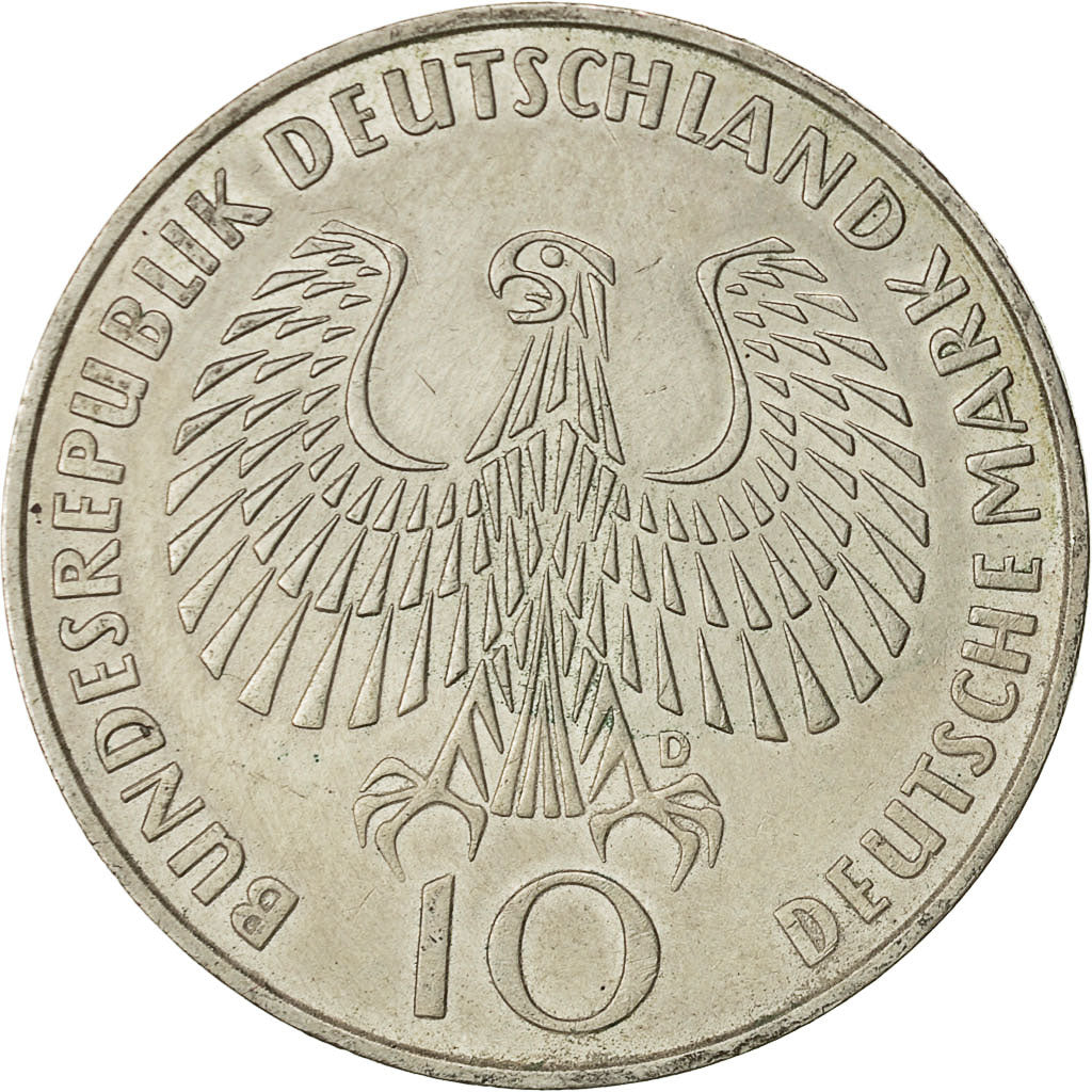 Coin, Germany, 10 Mark, Olympics, 1972, Munich, AU(55-58), Silver, KM 135