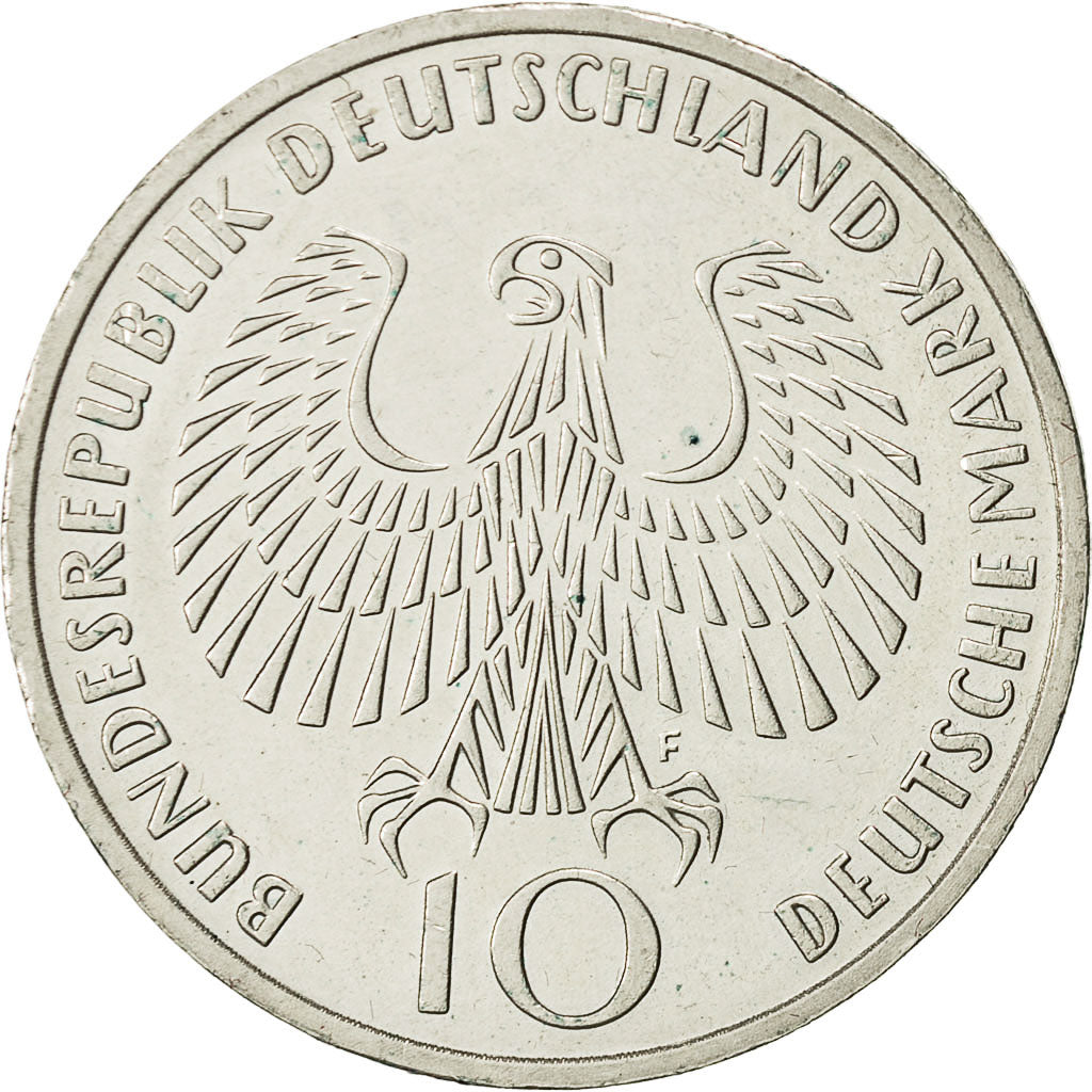 Coin, Germany, 10 Mark, Olympics, 1972, Stuttgart, MS(63), Silver, KM 135