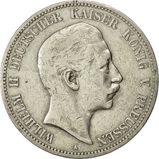 Moneta, Stati tedeschi, PRUSSIA, Wilhelm II, 5 Mark, 1898, Berlin, BB, Argento