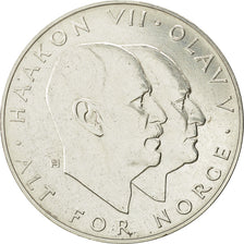 Coin, Norway, Olav V, 25 Kroner, 1970, MS(63), Silver, KM 414