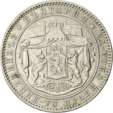 Coin, Bulgaria, Alexander  I, 5 Leva, 1884, EF(40-45), Silver, KM 7